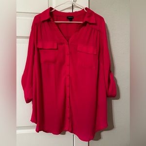 Torrid Harper collared neon pink 2